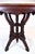 Victorian Antique Aesthetic Movement Victorian Carved Mahogany Marble Top Parlor Side Table For Sale - Image 3 of 9