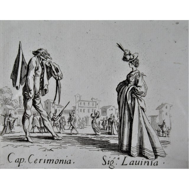 Artist: Jacques Callot (French, 1592-1635) Title: Cap. Cerimonia, Sig. Lauinia Year: 1622 Medium: Etching Paper: Laid...