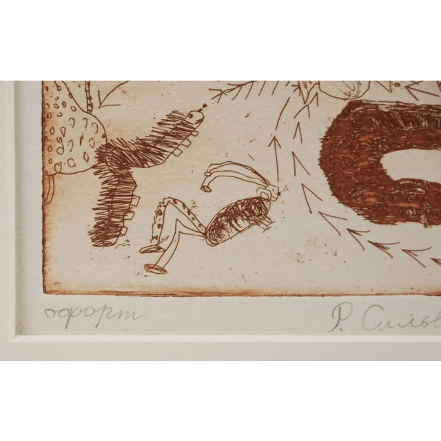 Miniature Abstract Expressionist Etching, From Start to Finish by R. Silvestrov For Sale - Image 4 of 6
