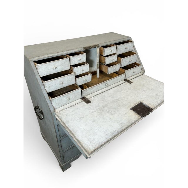Antique Swedish Secretary with Drawers For Sale - Image 5 of 9