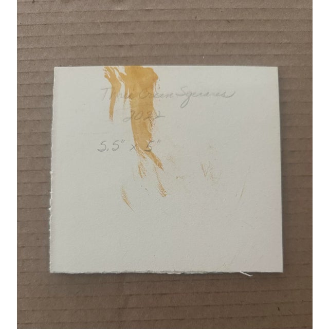 Contemporary “Aquatic” Signed Original Abstract Collage by Nancy Smith For Sale - Image 3 of 3