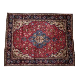 1970's Persian Tabriz Rug , 9'8" X 12'5" For Sale