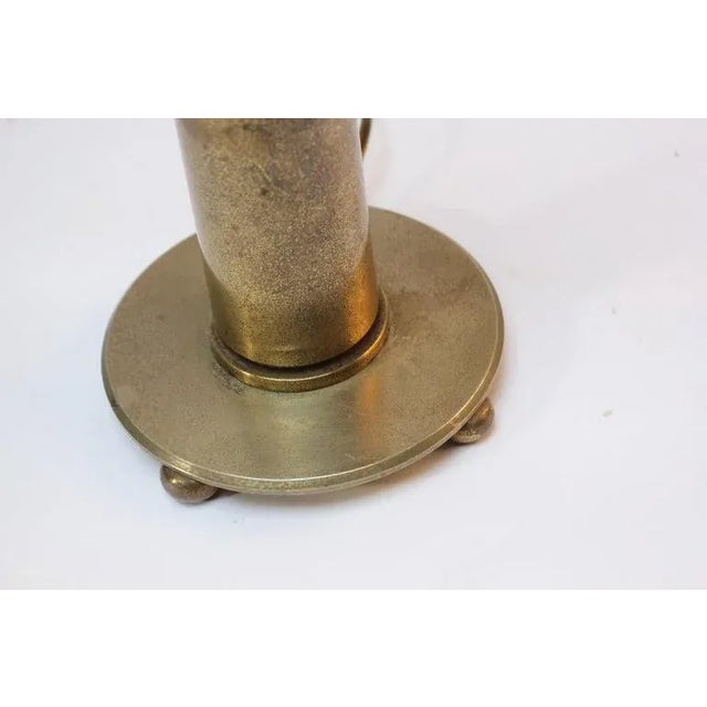 Vintage Brass Artillery Shell Trench Art Table Lamp For Sale - Image 11 of 13