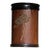 Vintage Chinese Carved Bamboo Tea Canister With Lotus Motif - Scholar's Object For Sale