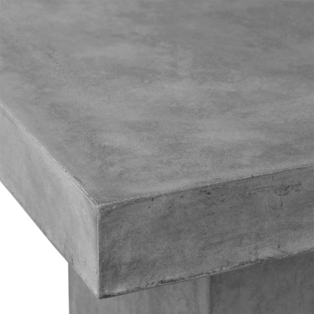 Modern Concrete Outdoor Counter Table For Sale - Image 4 of 5