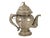 Tibetan Asian Indian Repousse Chased Silver Alloy Ewer For Sale - Image 4 of 9
