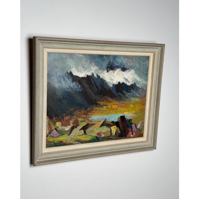 Erik Magnusson, Landscape, 1949, Oil on Panel, Framed For Sale - Image 6 of 18
