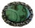 1900 - 1909 Rare Antique Silver and Malachite Robert Merath Ulm Signed Brooch For Sale