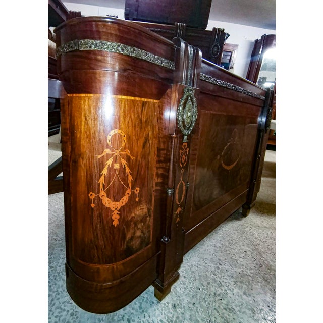 Double Bed with Inlays in Worked Brass from Liberty For Sale - Image 12 of 18