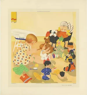 Willy Schermelé, The Little Mother, 1937, Print