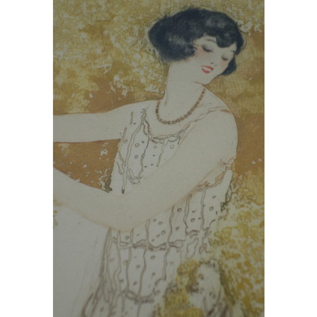 Jean Hardy, Art Deco Luis Icart School Composition, 1920s, Etching, Framed For Sale - Image 3 of 10