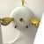 Double shade enamel sconce. Warm white semigloss. Each shade is directional to be used as up or down lighting. Fantastic...