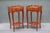 Set of two french Louis XV style side tables nightstands. Parisian work around 1970. Very good vintage condition (minimal...