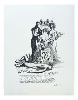 Mac Zimmermann, Composition, 1966, Lithograph