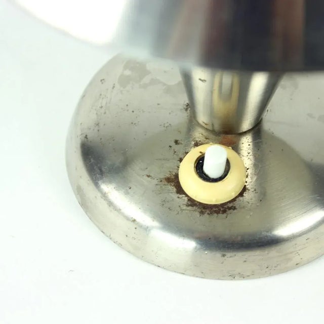 Chrome Mushroom Table Lamp by Josef Jirka for Napako, 1960s For Sale - Image 6 of 11