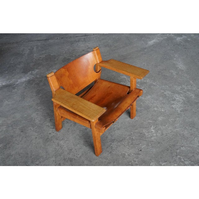 Early Spanish Chairs by Børge Mogensen for Fredericia, Denmark, 1970s, Set of 2 For Sale - Image 3 of 10