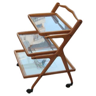 Mid-Century Bar Cart by Cesare Lacca, 1950s For Sale