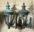 Timeless Elegance: Pair of Antique Verdigris Brass Wall Lanterns For Sale - Image 4 of 12