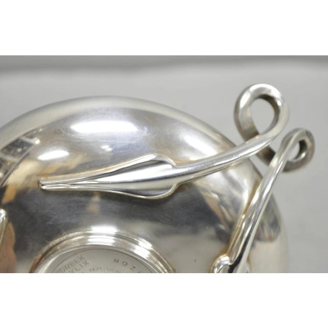 Silver Vintage Gorham Metropolitan Museum of Art Silver Plated Greek Kylix Cup Bowl For Sale - Image 8 of 15