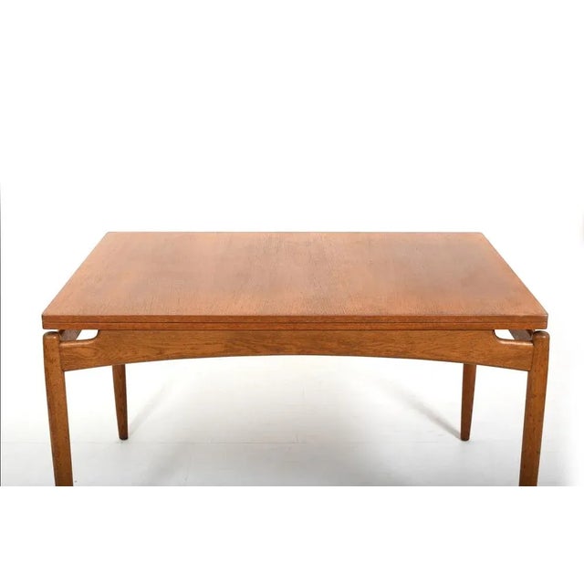 Mid-Century Modern Mid-Century Danish Demi Lune Table, 1950s For Sale - Image 3 of 13