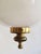 Mid-Century Opaline Glass & Brass Ceiling Light in the style of Luigi Caccia Dominioni, 1950s For Sale - Image 5 of 11