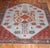 early 20th Century bold and colorful Persian bakhtiari square rug