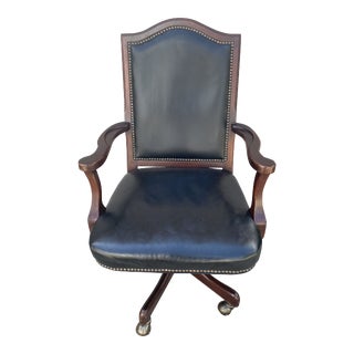 Leather Executive Chair by Drexel Heritage For Sale