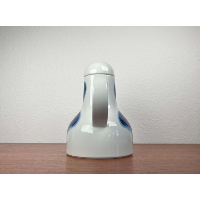 Vintage German Blue and White Ceramic Tea or Coffee Pot Model 677/3 from Fürstenberg, 1970s For Sale - Image 4 of 18