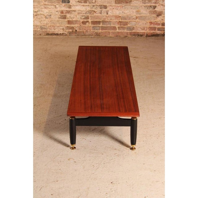 Long Mid-Century Tola and Black Librenza Coffee Table from G-Plan, 1960s For Sale - Image 11 of 13