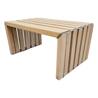 Slat Bench Coffee Table by Walter Antonis for 't Spectrum, 1970s For Sale