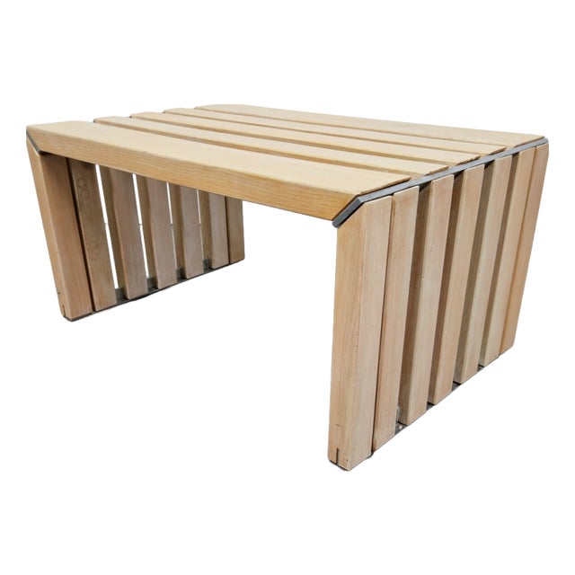 Slat Bench Coffee Table by Walter Antonis for 't Spectrum, 1970s For Sale