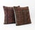 Mid-Century Modern Turkish Rug Pillow Cover 23'' X 24'' & 24'' X 24'' - Set of Two For Sale - Image 3 of 4