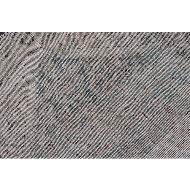 Antique Malayer Persian Long Runner in Blue's With All-Over Design 3'8 X 17'4 For Sale - Image 14 of 14