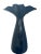 Mid-Century Modern Flared Tall Black Glass Vase For Sale - Image 11 of 13