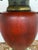 Red Neoclassical Gilt Patina Red Urn Table Lamp, Late 20th Century For Sale - Image 8 of 12