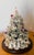 Shabby Chic Vintage Artisan Mini Christmas Tree W Angels Under Glass Dome For Sale - Image 3 of 8