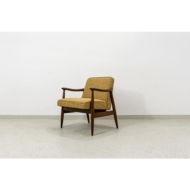 Mid-Century Modern GFM87 Chair in Kvadrat Boucle by Juliusz Kędziorek, Poland, 1960s For Sale - Image 12 of 15