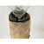 Wood Vintage Hollywood Regency Dice and Gilt Metal Palm Tree Candlestick Table Lamp For Sale - Image 7 of 9