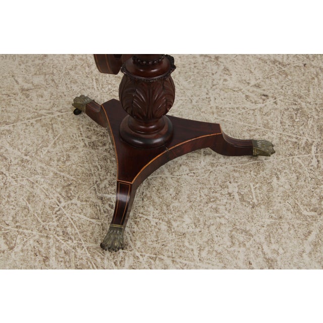 Antique English 19th Century Mahogany Sewing Work Table For Sale - Image 11 of 18