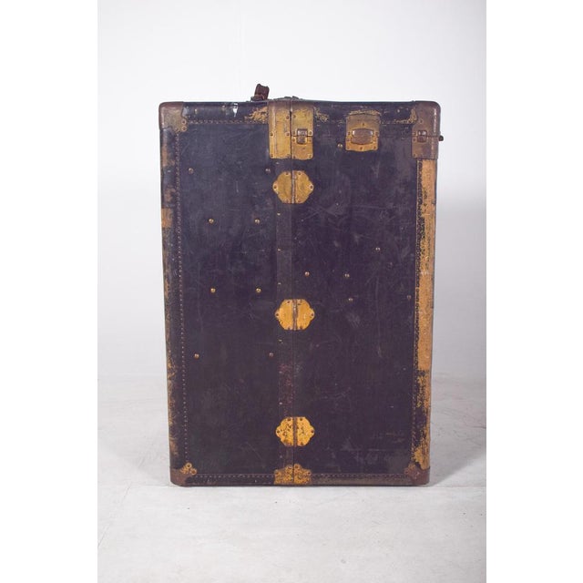 Antique Holdall Covered in Black Leather, 1890s For Sale - Image 16 of 18