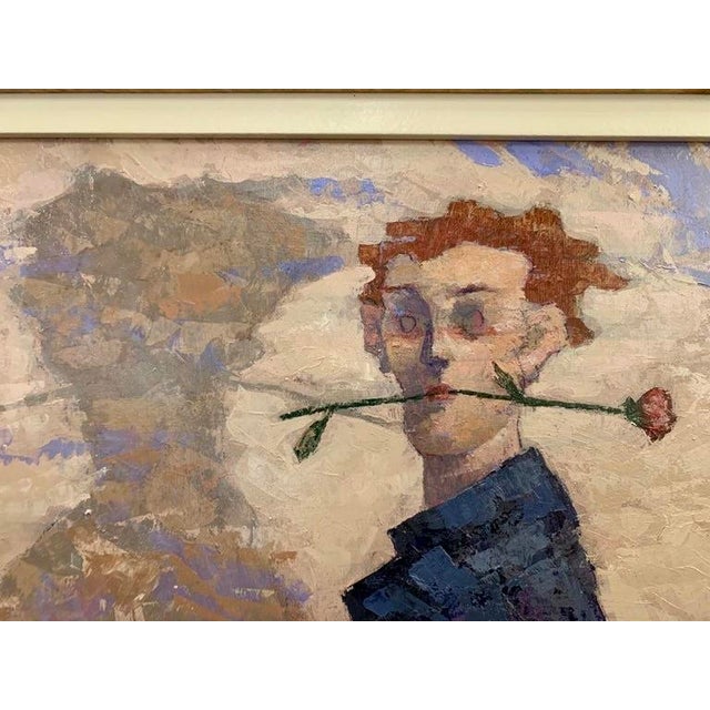 Contemporary Giampaolo Talani "History Ambiguous" Oil on Board, Figurative Nude, Tuscan Coastal Art, Contemporary Art by Italian Master, 2000 For Sale - Image 3 of 11
