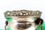 Ice Bucket with Silver Tongs and Ring-Shaped Handles For Sale - Image 3 of 7