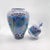 Handmade Ceramic Grand Shah Jar (60cm) Azure Blue Background Red Tulips Temple Jar For Sale - Image 6 of 7