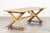 Large Mid-Century English Bleached Oak Frame Refectory Table, 1970s For Sale - Image 9 of 18