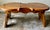 Vintage 1976 Amana Furniture Solid Walnut Violin-Shaped Hearth Bench / Footstool For Sale - Image 13 of 18