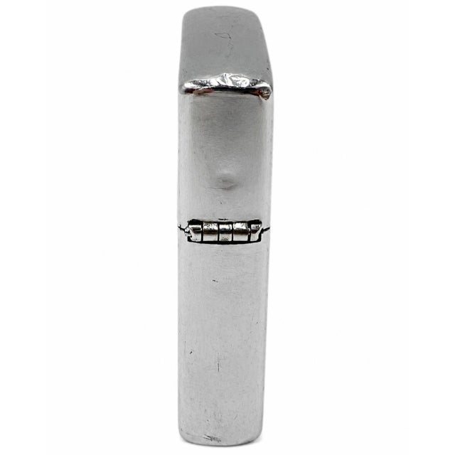 1980s Vintage Land Rover Brushed Chrome Silver Zippo Lighter For Sale - Image 5 of 11