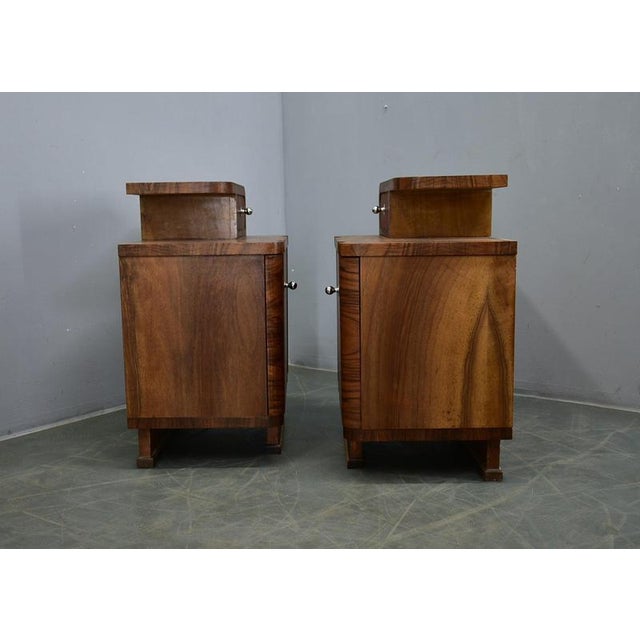 Art Deco Bedside Tables, Czechoslovakia, 1934, Set of 2 For Sale - Image 9 of 18