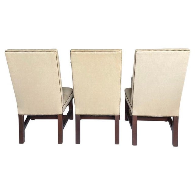 Ralph Lauren High Back Tufted Dining Chairs, Set of 6 For Sale In Philadelphia - Image 6 of 17