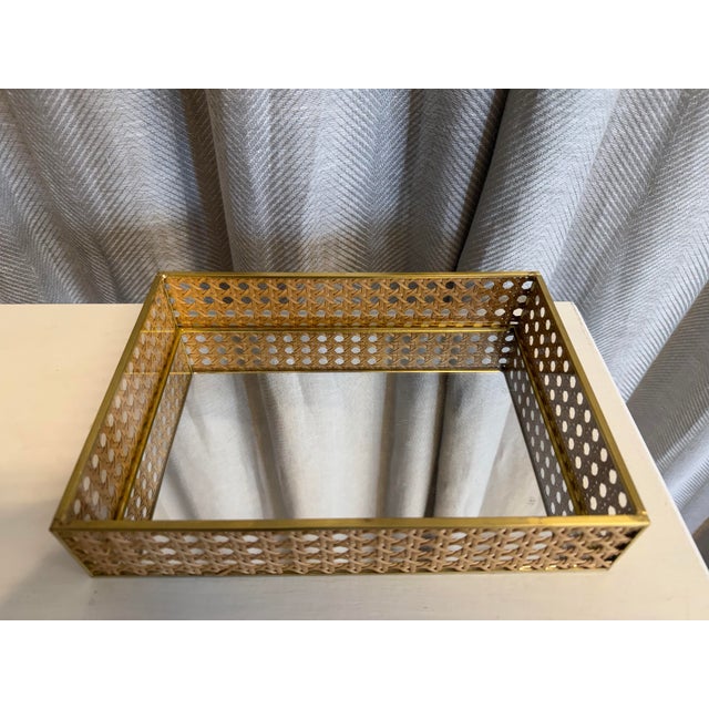 Mid-Century Modern Christian Dior Style 1970s Tray For Sale - Image 3 of 4