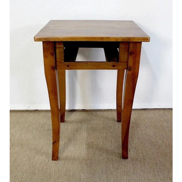 Small Louis XV Style Sofa End Table in Solid Cherry, Late 19th Century For Sale - Image 16 of 18